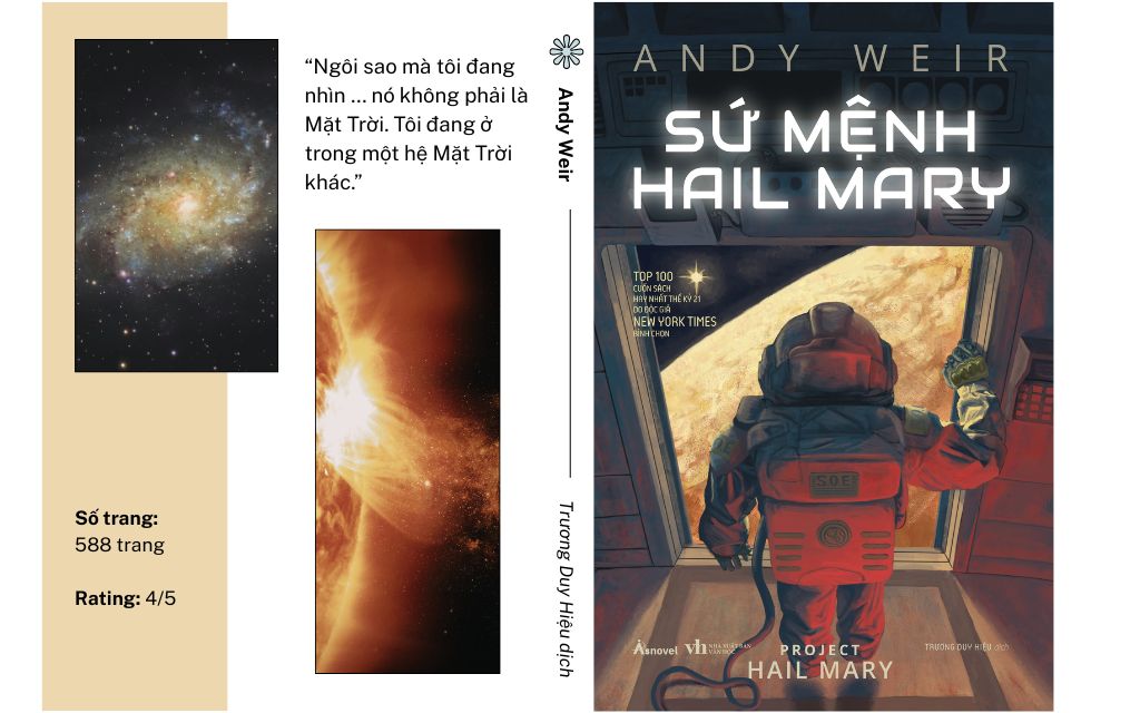 Review sách “Sứ mệnh Hail Mary” - Hành trình cứu trái đất khỏi tận thế